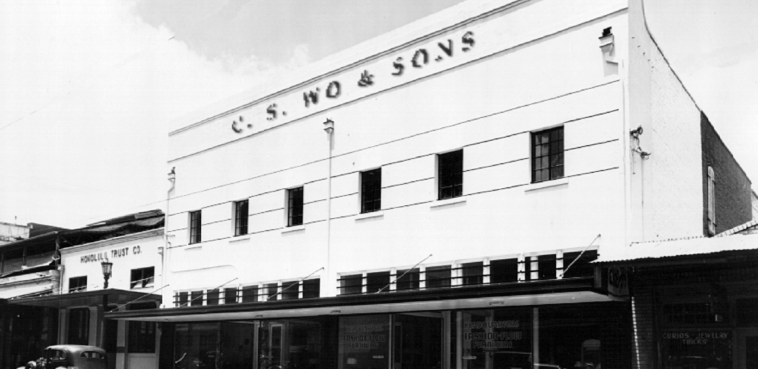 Historic C. S. Wo & Sons storefront in Honolulu.